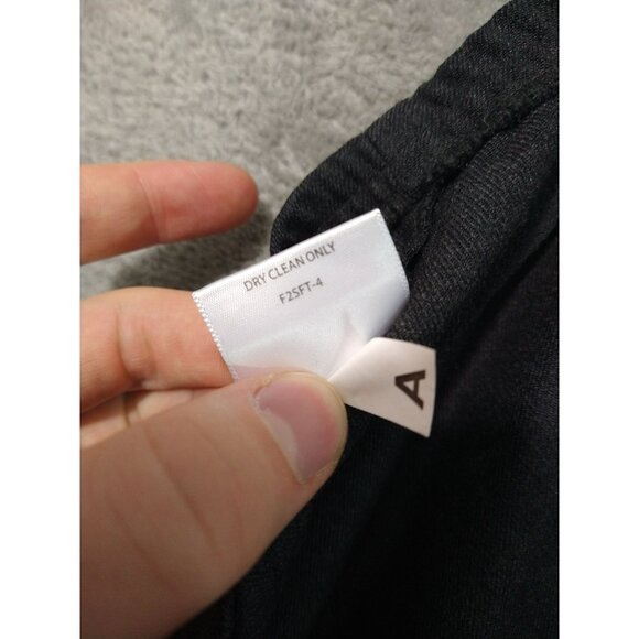 Eileen Fisher Pants Womens Large Gray Wool Crop Trouser Stretch Pull On Mid Rise - Picture 9 of 10